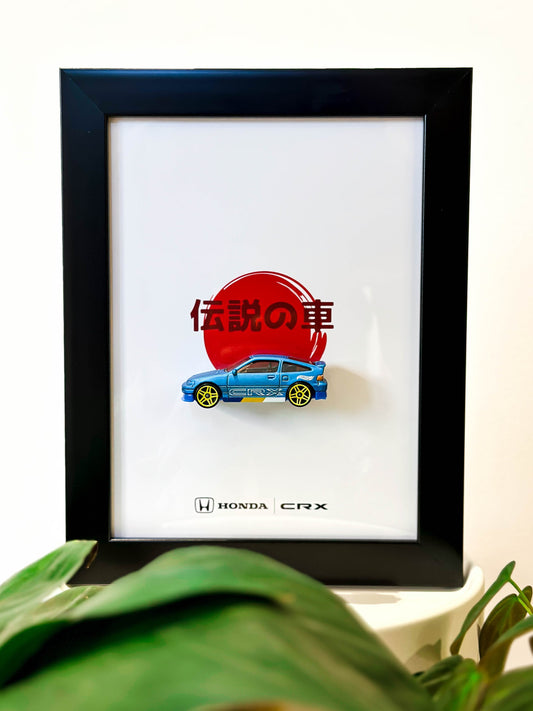 Hot Wheels Framed - Honda CR-X