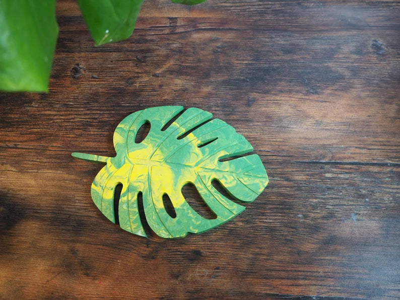 Monstera Leaf Trinket Tray - Customizable